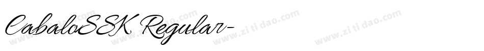 CabaloSSK Regular字体转换